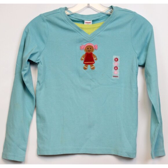 NWT 2005 Gymboree Sugar & Spice Gingerbread Girl Shirt Tee Winter Cookie Xmas - Picture 1 of 5
